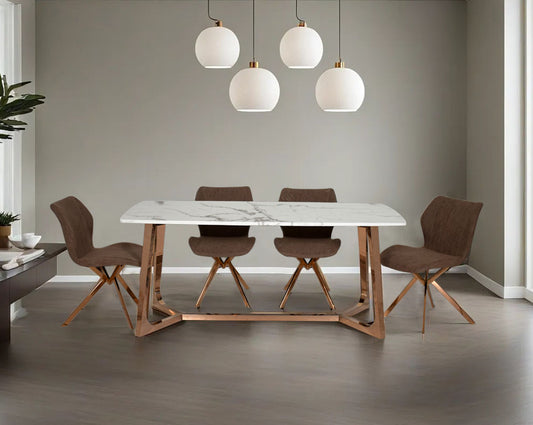 arturo-rose-gold-6-8-seater-marble-dining-tale-with-adalira-leatherette-gold-dining-chair