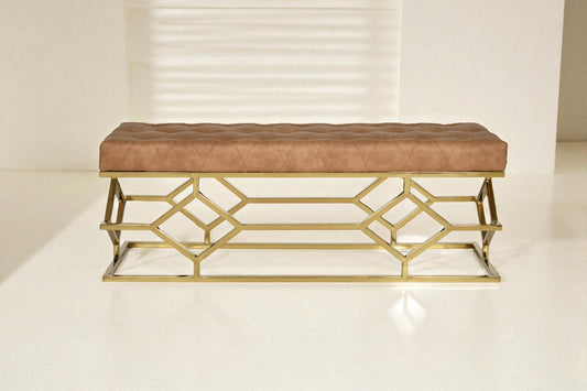 Judeen Gold Double Bench
