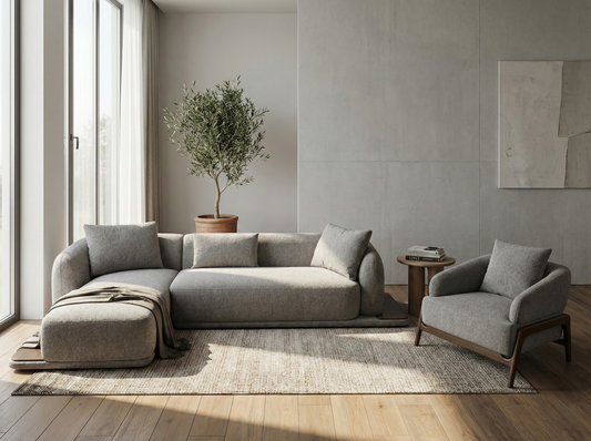 Regis Fabric Sectional Sofa