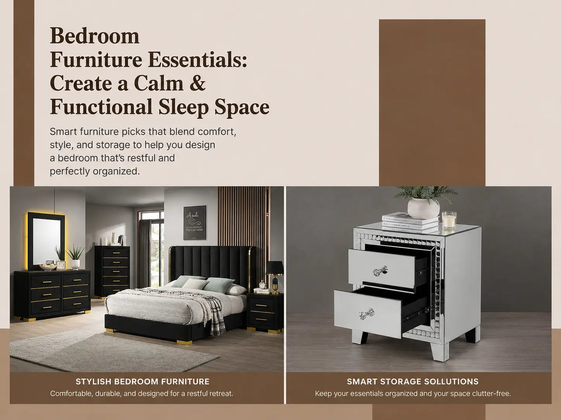 Bedroom Furniture Essentials: Create a Calm & Functional Sleep Space