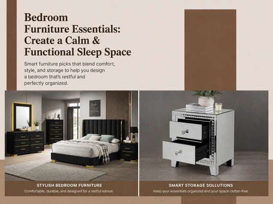 Bedroom Furniture Essentials: Create a Calm & Functional Sleep Space