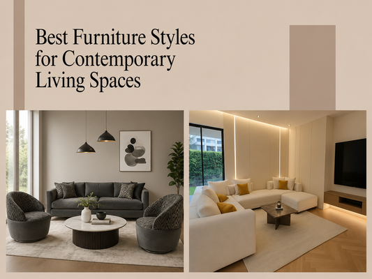 Contemporary living room featuring modern furniture styles, luxury sofa, designer coffee table, elegant seating, and sophisticated interior design.