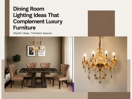 Dining Room Lighting Ideas That Complement Luxury Furniture