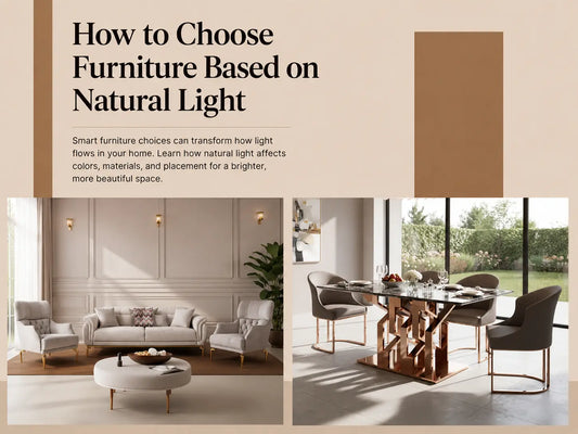 How to Choose Furniture Based on Natural Light