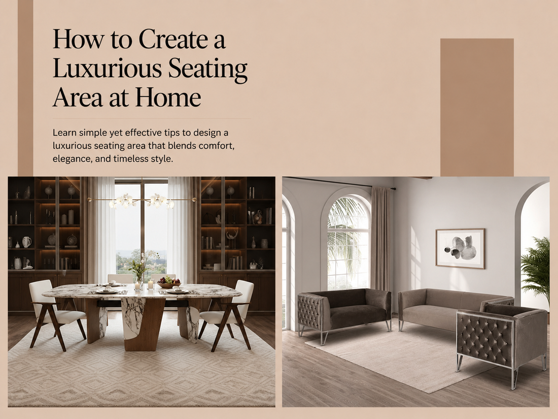 How to Create a Luxurious Seating Area at Home