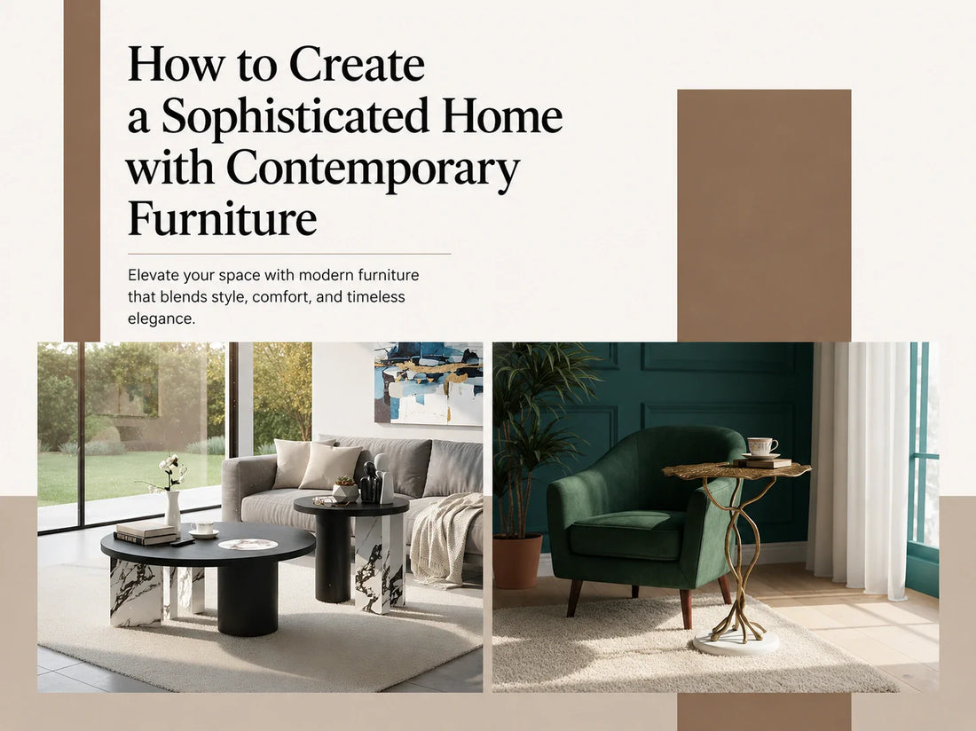 How to Create a Sophisticated Home with Contemporary Furniture
