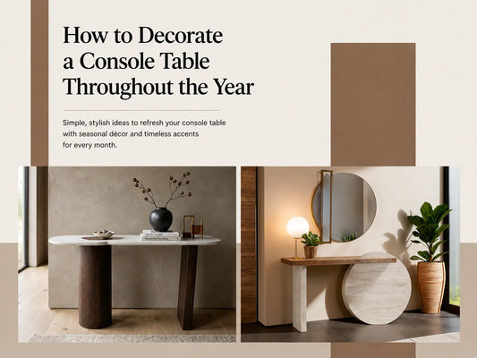 How to Decorate a Console Table Throughout the Year