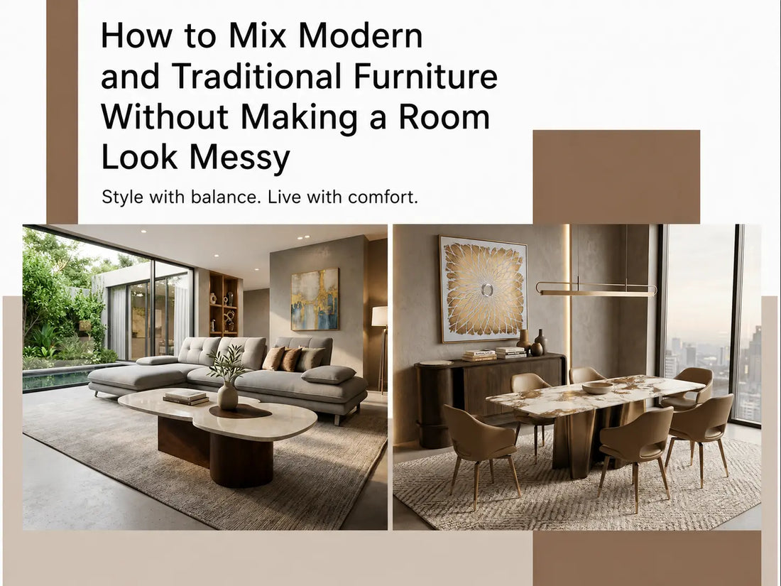 How to Mix Modern and Traditional Furniture Without Making a Room Look Messy