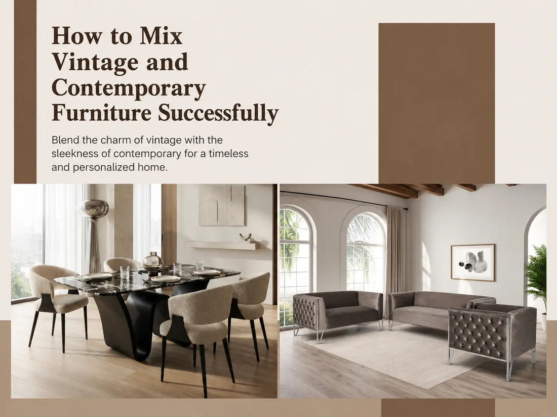 How to Mix Vintage and Contemporary Furniture Successfully
