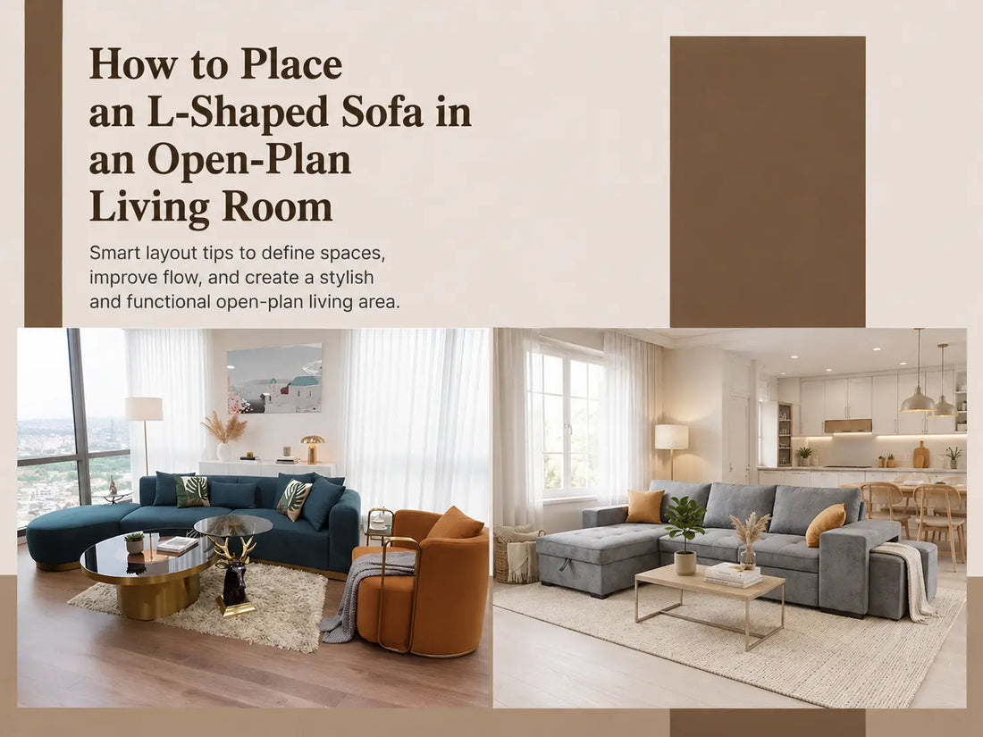 How to Place an L-Shaped Sofa in an Open-Plan Living Room