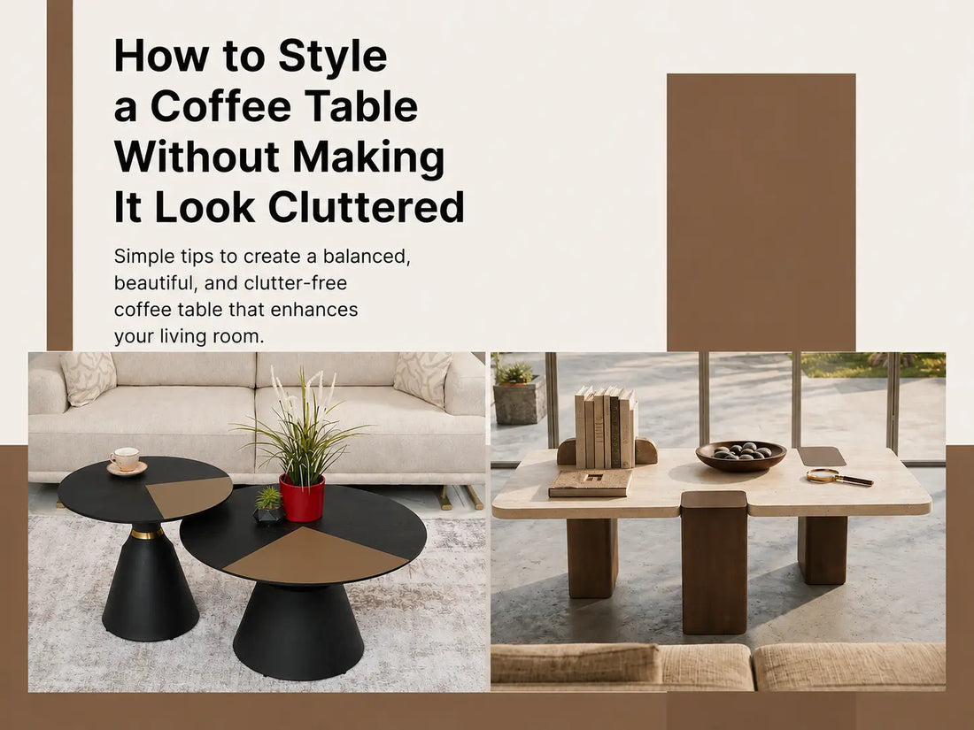 How to Style a Coffee Table Without Making It Look Cluttered