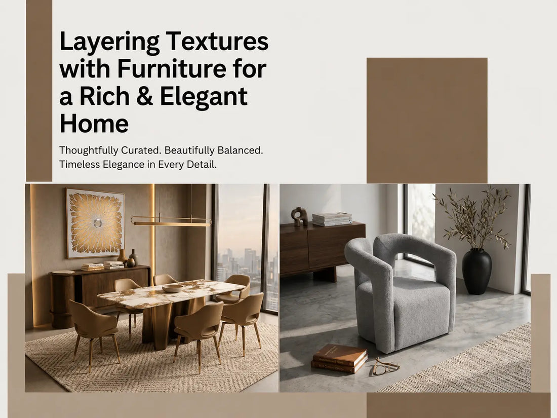 Layering Textures with Furniture for a Rich and Elegant Home