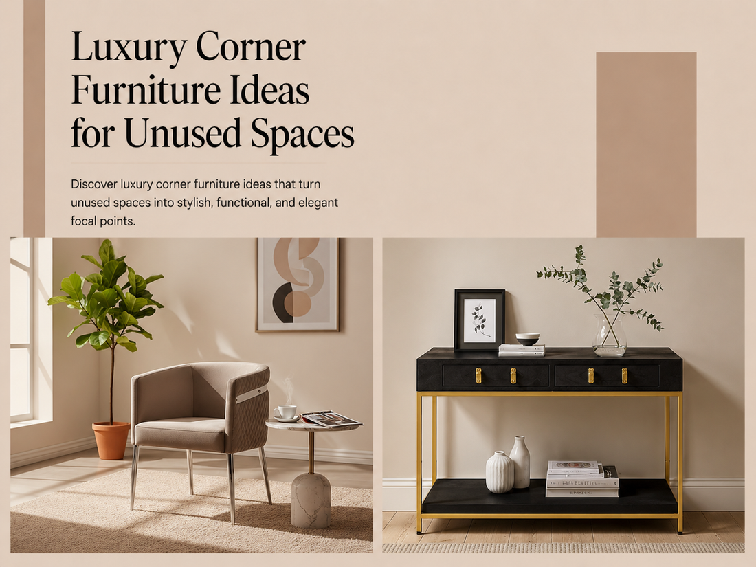 Luxury Corner Furniture Ideas for Unused Spaces