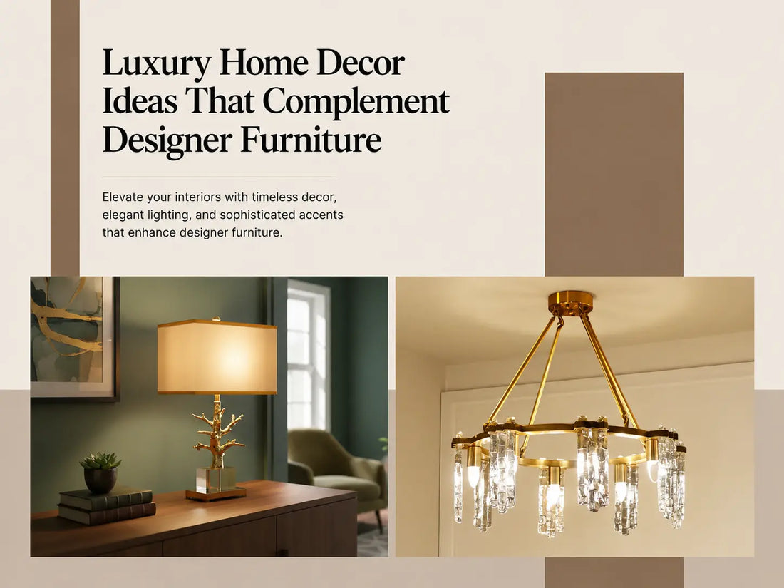 Luxury Home Decor Ideas That Complement Designer Furniture