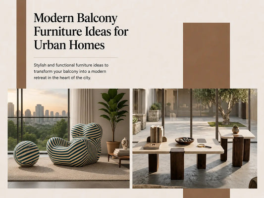 Modern Balcony Furniture Ideas for Urban Homes