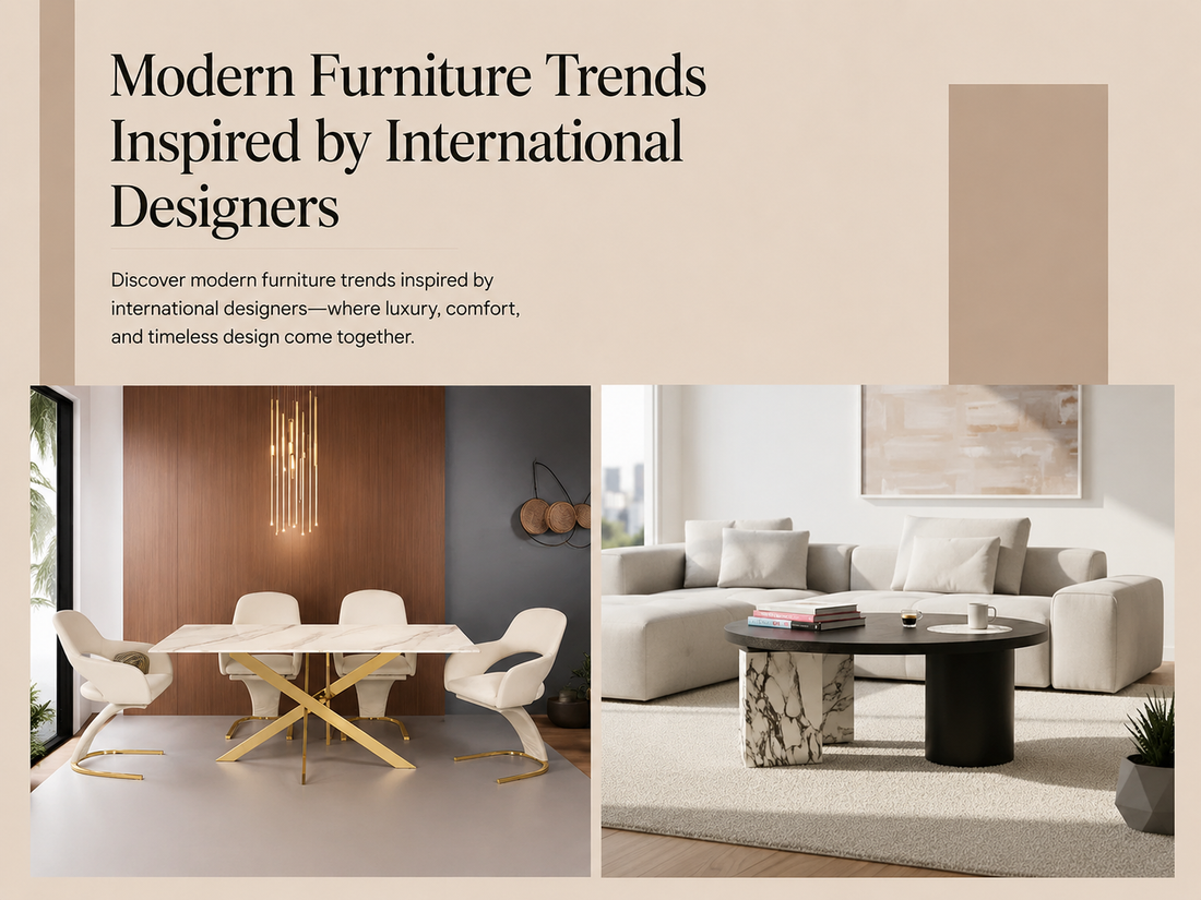 Modern Furniture Trends Inspired by International Designers