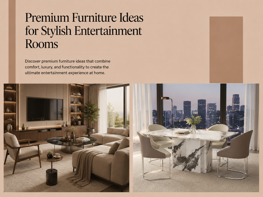 Premium Furniture Ideas for Entertainment Rooms