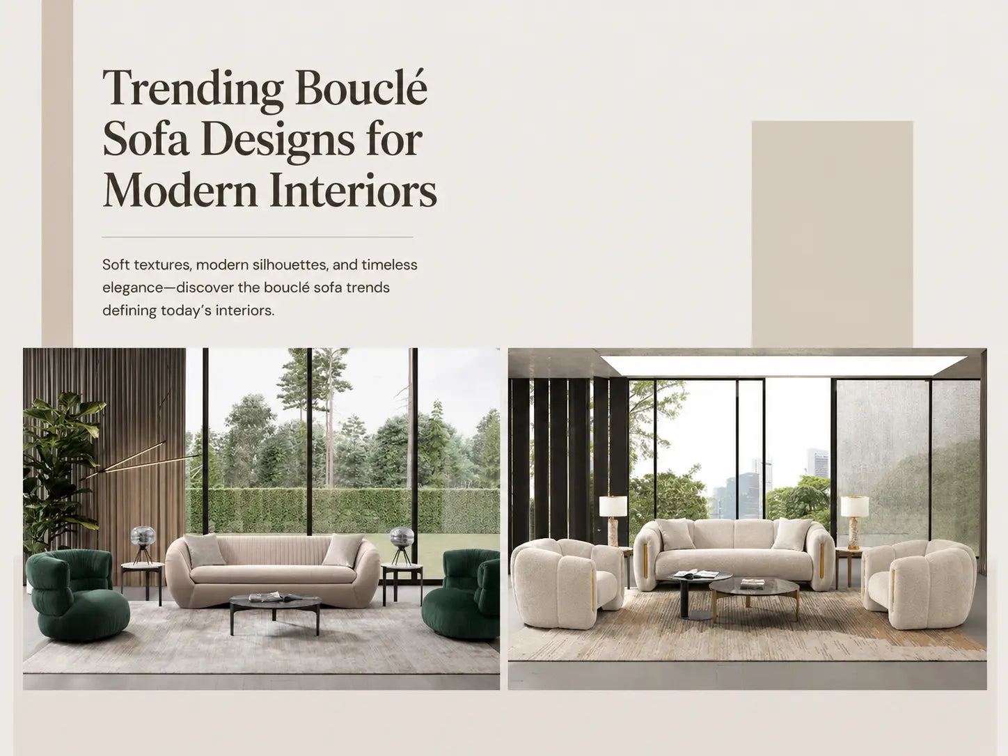 Trending Bouclé Sofa Designs for Modern Interiors | Furniturewalla