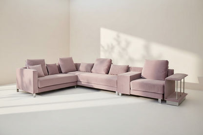 he Fabric Sectional Sofa - Left Chaise is a versatile and stylish This sectional sofa features a left chaise, providing an extended seating area 