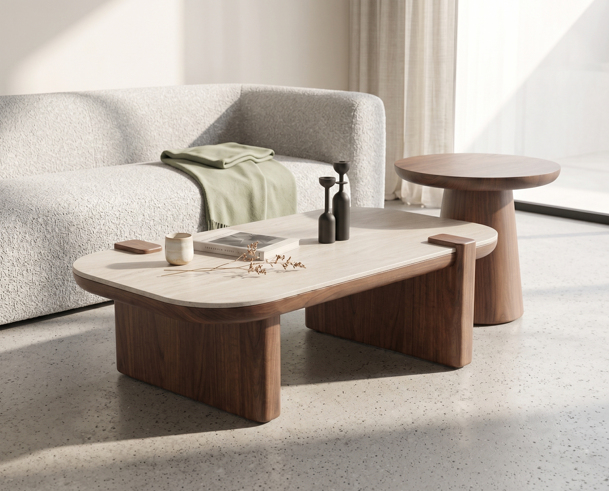 Nordic Coffee & End Table Set