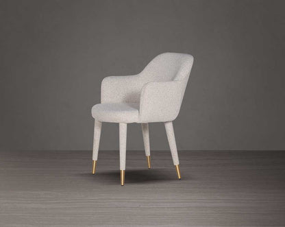 Aria Fabric Gold Dining Chair