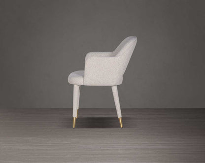 Aria Fabric Gold Dining Chair