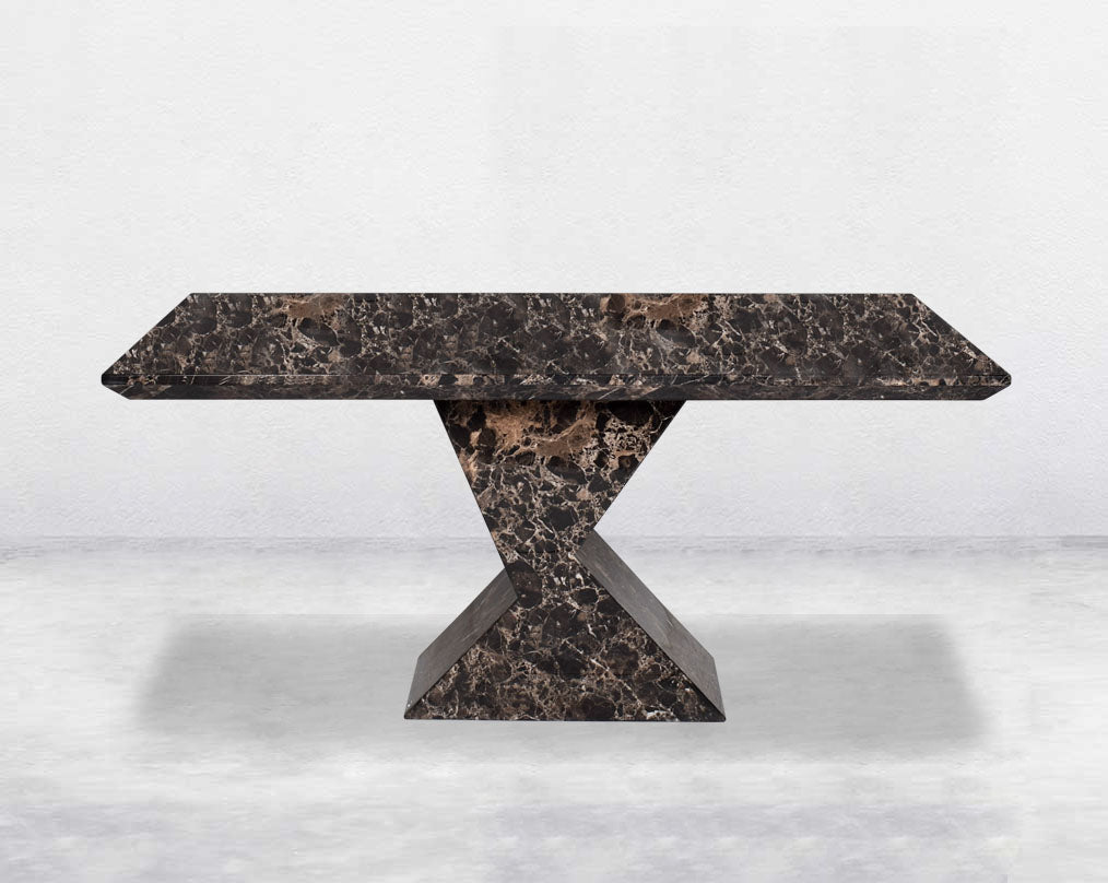 6 & 8 Seater rectangular marble dining table.