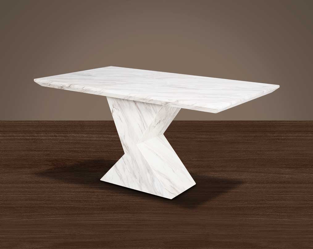 6 & 8 Seater rectangular marble dining table.