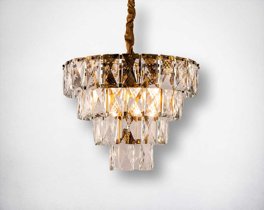 Illuminate your home with this stunning crystal chandelier