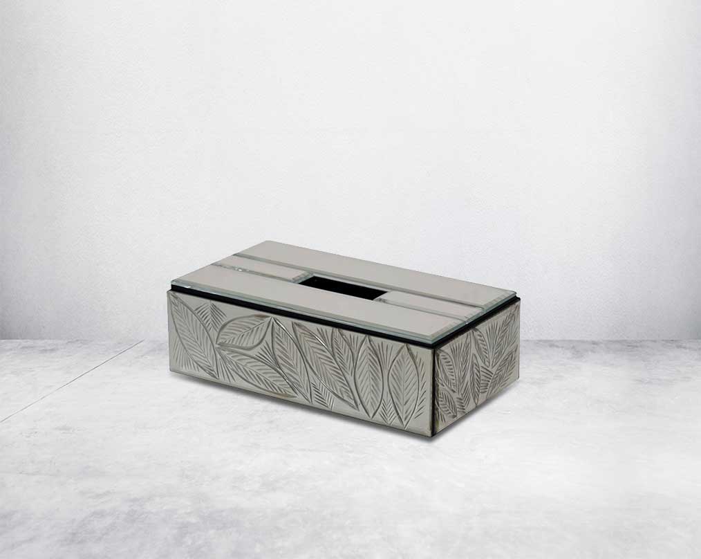 Divan Silver Tissue Box