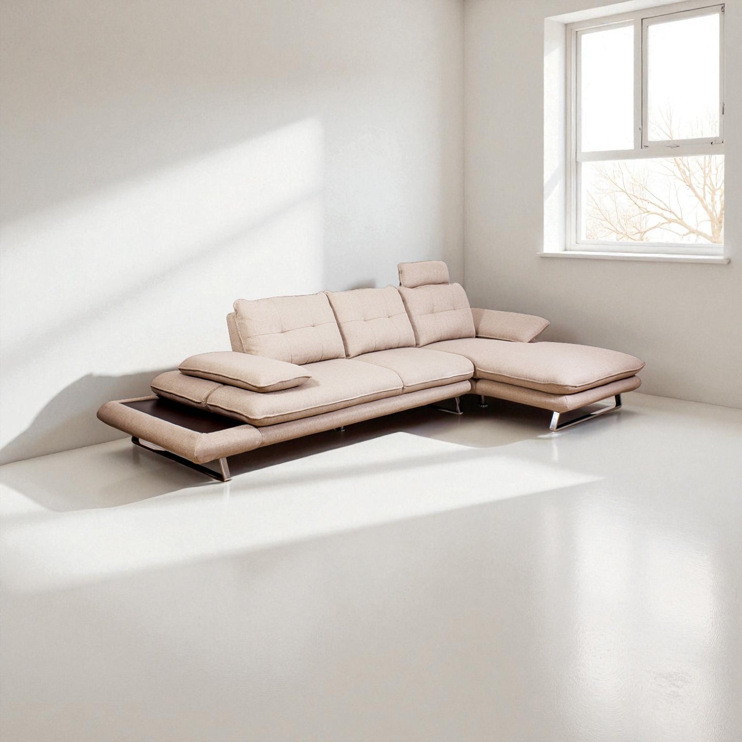 Litera Fabric Sectional Sofa