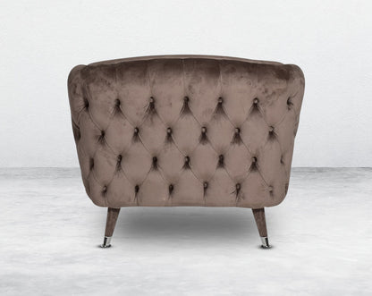 This 1 sofa set beautifully showcases the ancient craft of button tufting upholstery throughout the front along with the use of excellent quality fabric and comfortable seating for a sophisticated appeal.