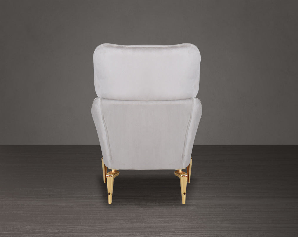 1 seater sofa upholstered in fabric with tufted back & sides in modern classic design. The backrest is reversible which creates more sitting space