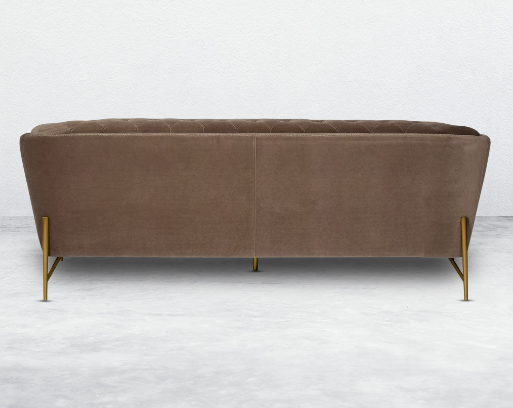 Lean back and lounge in luxurious style on this stunning sofa set. This 3 glam sofa features plush velvet upholstery that is both classy and sumptuous against your skin, a single seat cushioned