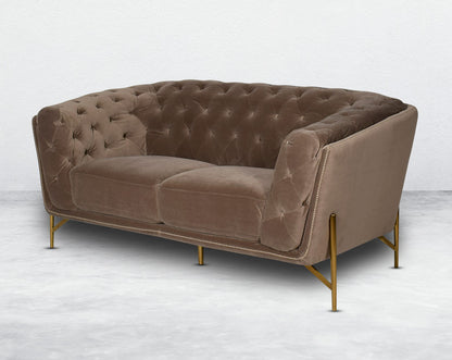 Lean back and lounge in luxurious style on this stunning sofa set. This 2 glam sofa features plush velvet upholstery that is both classy and sumptuous against your skin, a single seat cushioned