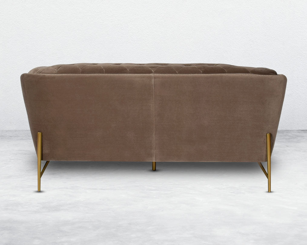 Lean back and lounge in luxurious style on this stunning sofa set back This 2 glam sofa features plush velvet upholstery that is both classy and sumptuous against your skin, a single seat cushioned