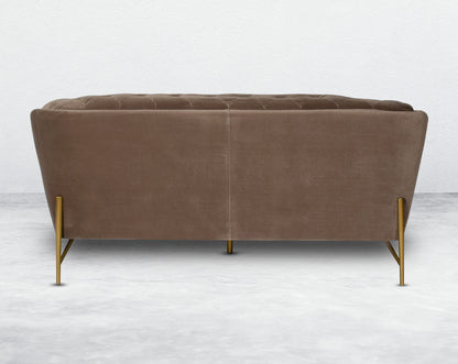 Lean back and lounge in luxurious style on this stunning sofa set back This 2 glam sofa features plush velvet upholstery that is both classy and sumptuous against your skin, a single seat cushioned