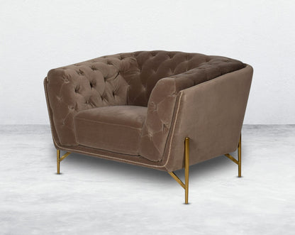 Lean back and lounge in luxurious style on this stunning sofa set. This 1 glam sofa features plush velvet upholstery that is both classy and sumptuous against your skin, a single seat cushioned