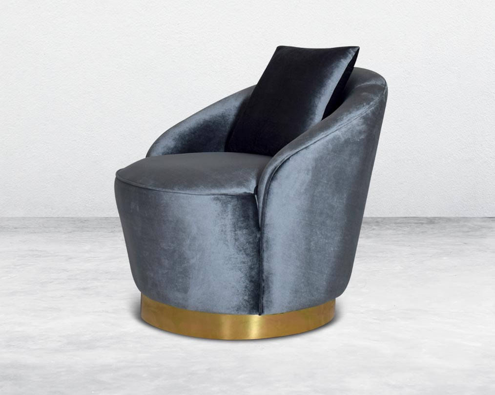 This 1 seater sofa set has a resplendent accentuated designer look and elegantly flared plush tufted armrests and backrest for an opulent style. The sofa is upholstered with high-quality velvet fabric and comes with 1 beautiful cushions to compliment