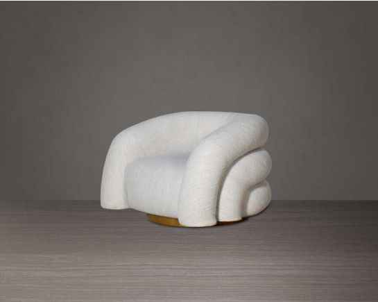 Fabiola Single Seater Fabric Sofa