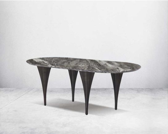 Nuria 6 Seater Marble Dining Table