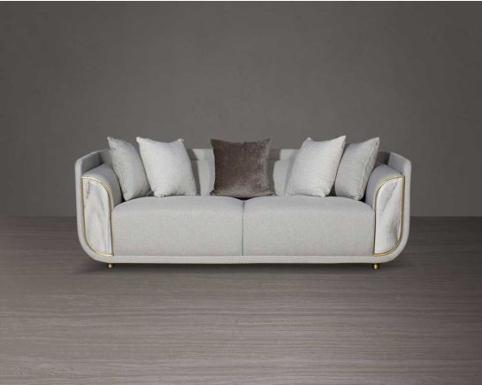  3 Seater Fabric Sofa with 5 Cushions
