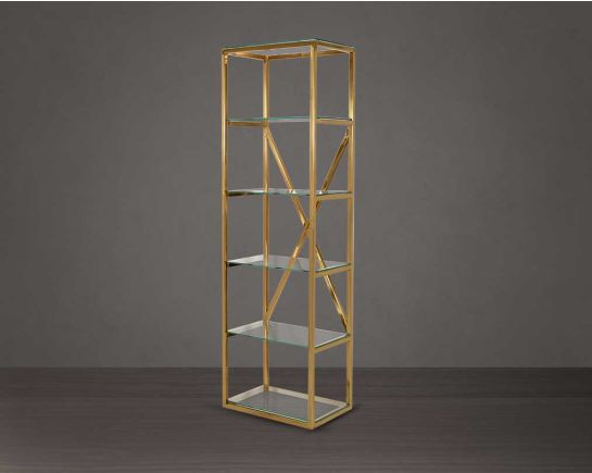 This rich contemporary display unit can complement almost any design style side view