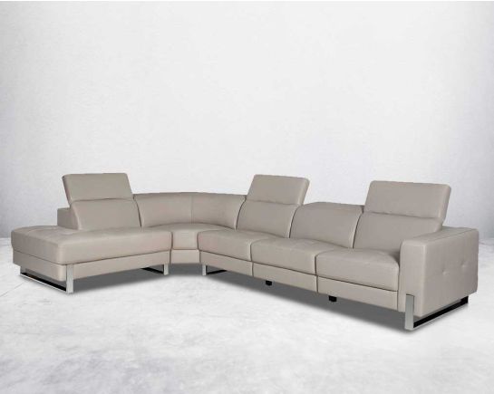 Leather Sectional Sofa - Left Chaise