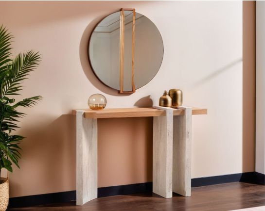 Jereza Console Table With Mirror