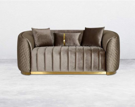 Agustín 2 seater fabric sofa
