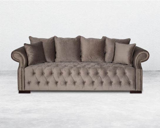 Enrique Fabric 3 Seater Sofa