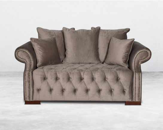 Enrique Fabric 2 Seater Sofa