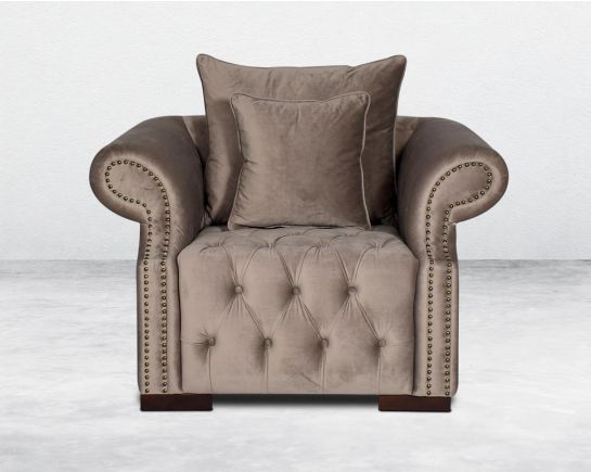 Enrique Fabric Single Seater Sofa