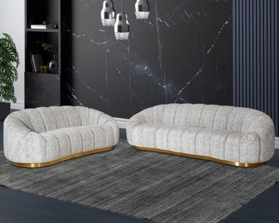 Yolanda 3 Seater Fabric Sofa